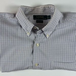 Lauren Ralph Lauren | 100% Cotton Button Down Men’s Dress Shirt | Size 17 34/35